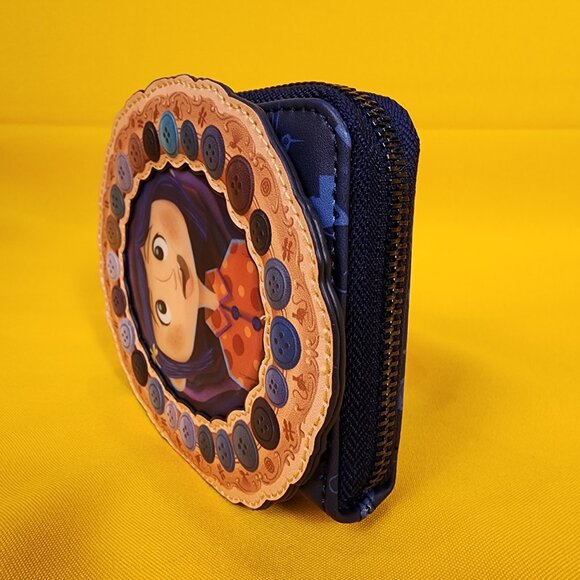 Loungefly Coraline Portal Button Frame Lenticular Zip Wallet NEW - Picture 8 of 15